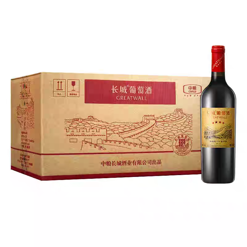长城 四星干红葡萄酒 750ml/瓶