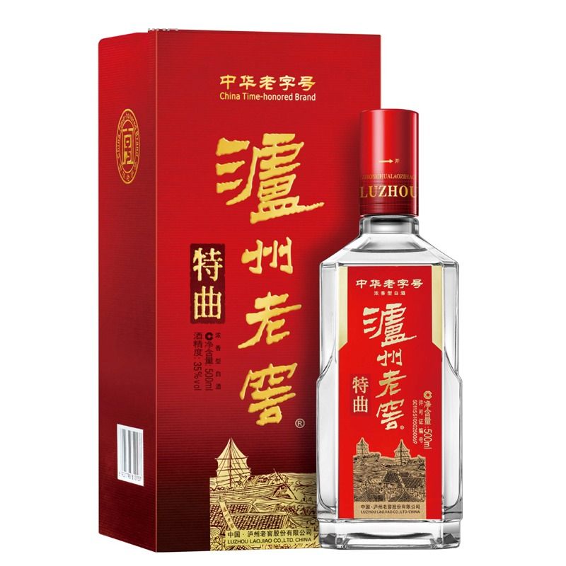 泸州老窖 特曲老字号52度浓香型白酒 500ml/瓶